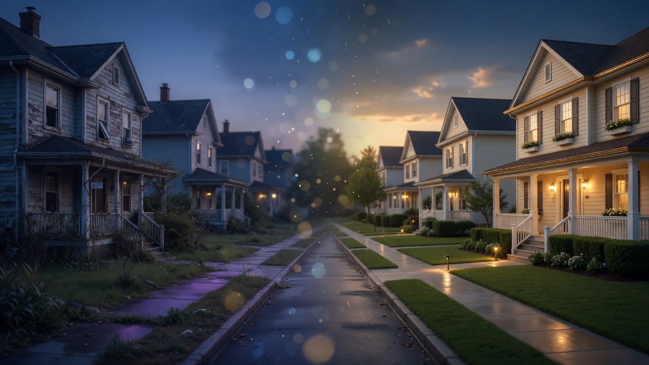 Distressed to stabilized neighborhood mood