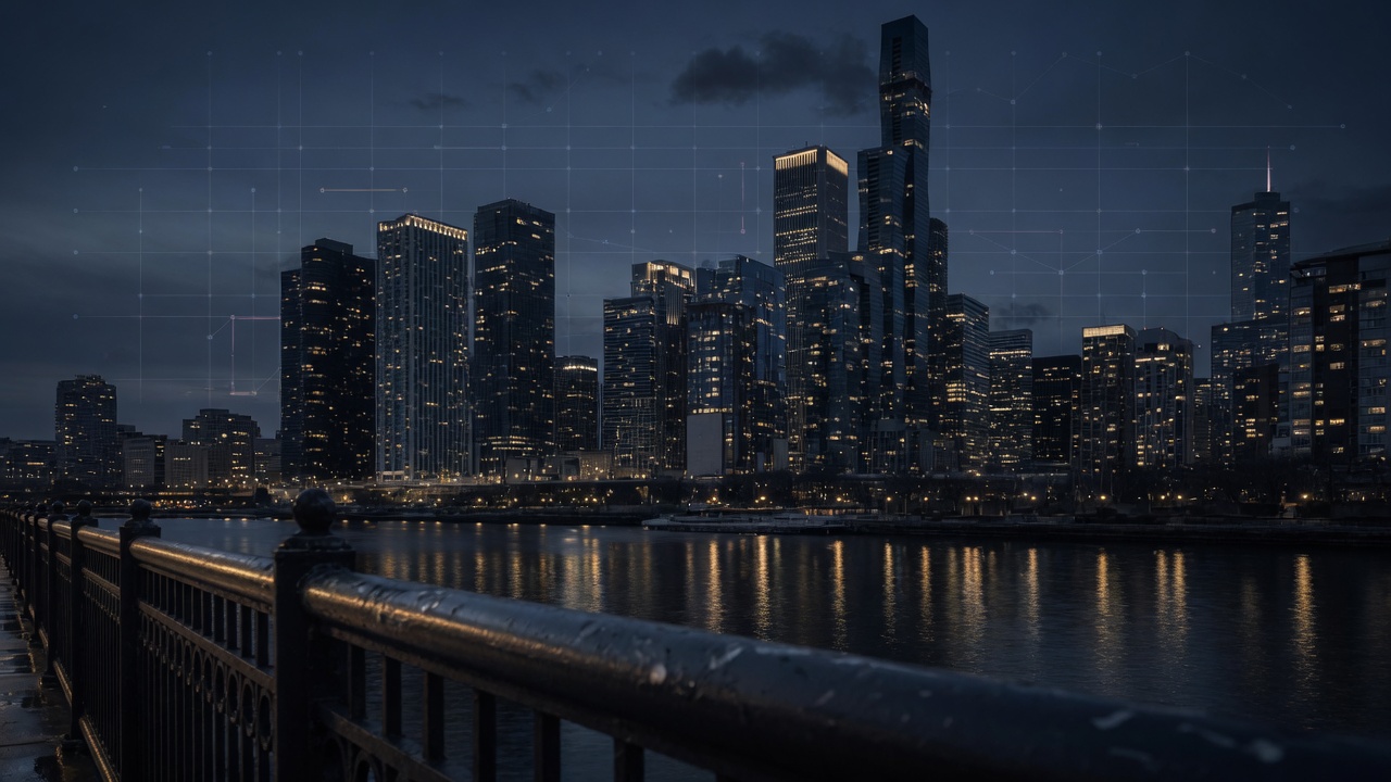 Chicago skyline intelligence mood